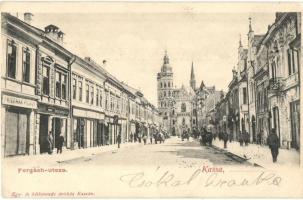 Kassa, Kosice; Forgách utca, Friedman Vilmos üzlete / street view, shops (EK)