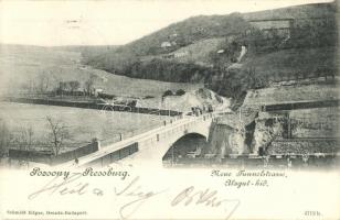 Pozsony, Pressburg, Bratislava; Vasúti Alagút híd / Neue Tunnelstrasse / railway tunnel bridge