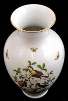 Herendi Rotschild mintás váza, kézzel festett, jelzett, hibátlan, m: 32 cm