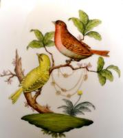 Herendi Rotschild mintás váza, kézzel festett, jelzett, hibátlan, m: 32 cm