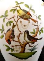 Herendi Rotschild mintás váza, kézzel festett, jelzett, hibátlan, m: 32 cm