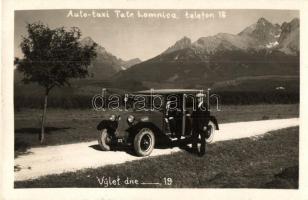 Tátralomnic, Tatranska Lomnica; Vylet dne 19. Auto-taxi / taxi automobile. photo