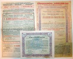 Megrendelési lap - "1 drb. Hollandi Földhitelintézeti nyerem.kötvényt" - Arad, 3 nyelven + 1930. Temesvár - Hermann Korti & Co. Bankház - megrendelési levél + 1941. Állami nyereménykölcsön-Államadóssági kötvény 50P-ről, szelvényekkel