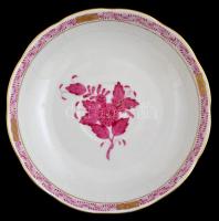 Herendi Apponyi mintás hiányos mokkás készlet, kézzel festett, jelzett, hibátlan, (5 db)