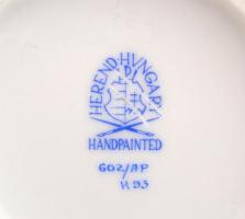 Herendi Apponyi mintás hiányos mokkás készlet, kézzel festett, jelzett, hibátlan, (5 db)