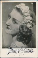 Ottrubay Melinda (később galántai Esterházy Melinda hercegné, 1920-2014) balett-táncosnő aláírása