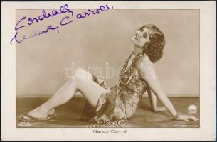 Nancy Carroll (1903-1965) amerikai színésznő aláírása / autograph signature