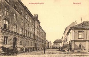 Temesvár, Timisoara; Kormányszéki épület, utcakép / Government Building, street view (EK)