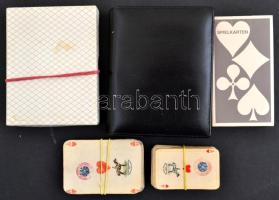 7 pakli Piatnik kártya újszerű állapotban (5 pakli), két pakli hiányos és kopott, adóbélyeggel