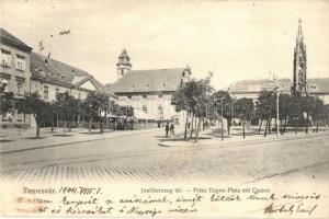 Temesvár, Timisoara; Jenő herceg tér / square