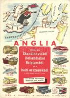 Anglia behozatala Skandináviából, Hollandiából, Belgiumból, és a balti országokból a teljes angol bevitel százalékában. Ez a behozatal most kizárólag Németország javát képezi / Great Britain's import from Scandinavia, Netherland, Belgium and the Baltic states. These raw materials are now owned by Germany. WWI German Anti-British propaganda (EK)