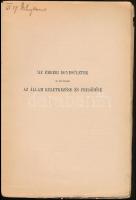 Pikler Gyula: Az emberi egyesületek és különösen az állam keletkezése és fejlődése. Első folytatás a...