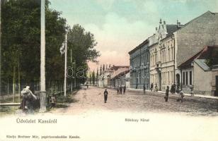 Kassa, Kosice; Rákóczi körút. Breitner Mór kiadása / street view