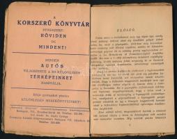 Asbóth Oszkár: A repülőgép. Korszerű könyvtár. Bp., (1943), Csizmadia Kálmán-ny. Kiadói papírkötés