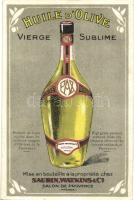 Huille dOlive Vieger Sublime. Saurin, Watkins & Co. Salon de Provence / French virgin olive oil advertisement. litho (EK)