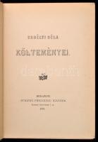 Erdélyi Béla költeményei. Bp., 1896, Pfeifer Ferdinánd kiadása. Kiadó festett, aranyozott egészvászo...