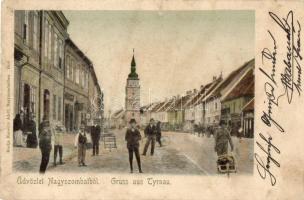 Nagyszombat, Trnava, Tyrnau; utcakép / street view (r)