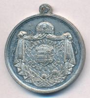 1867. "A Buda-Pesti koronázás emlékéül 1867" ón emlékérem füllel (11,64g/32mm) T:1-,2 
Hu...