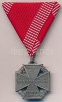 1916. Károly-csapatkereszt cink kitüntetés modern mellszalagon T:2  Hungary 1916. Charles Troop Cross Zn decoration with modern ribbon C:XF  NMK 295.