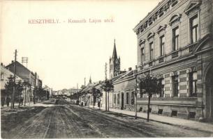 Keszthely, Kossuth Lajos utca. Rechnitzer Gyula kiadása (Rb)