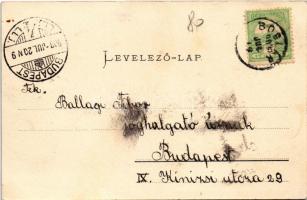 Révfülöp, vitorlás. Mérei Ignác kiadása 154. 1903