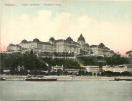 Budapest I. Királyi várpalota. Taussig A. kihajtható képeslap (fl)