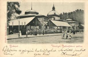 1899 Budapest XIV. Városliget, Székesfővárosi pavilon, kávéház, Károlyi György kiadása  (EK)