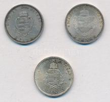 1935. 2P Ag "Pázmány" + 2P Ag "Rákóczi" + 1936. 2P Ag "Liszt Ferenc" T...