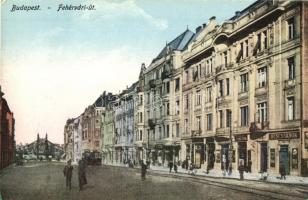 Budapest XI. Fehérvári út, húscsarnok, villamos