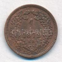 1872KB 1kr Cu "Angyalos címer / Magyar Királyi Váltópénz" T:2,2- ph.
Adamo M4.1