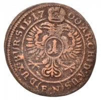 Német Államok / Szilézia 1700FN 1kr Ag "I. Lipót" (0,88g) T:2,2-
German States / Silesia ...
