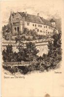 16 db RÉGI német városképes lap Nürnbergről és Münchenről. rézkarcok / 16 pre-1945 German town-view ...