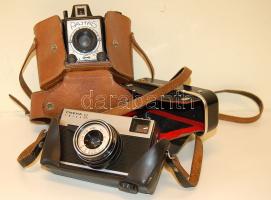 Régi, működőképes Pajtás és Smena tipusú fényképezőgépek