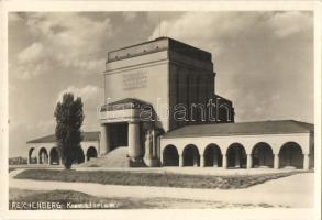 Reichenberg, crematory, town hall, Donauhof  - 3 pre-1945 postcards