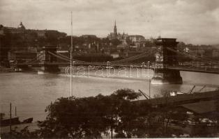 Budapest, Lánchíd - 6 db régi képeslap / 6 pre-1945 postcards