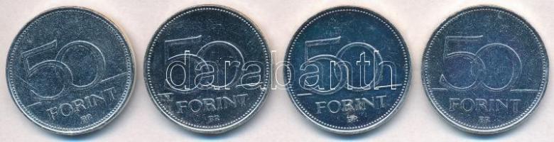 DN 50Ft ezüstözött Cu-Ni (4xklf) "Nagy Magyarok / Szent István, Dobó István, József Attila, Kos...