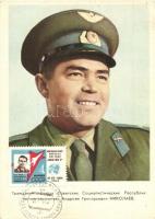 5 db MODERN űrhajózás motívumlap, magyar, szovjet, amerikai űrhajósok / 5 MODERN motive postcards as...