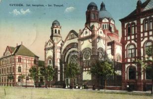 Újvidék, Novi Sad; Izraelita templom, zsinagóga / synagogue (szakadás / tear)