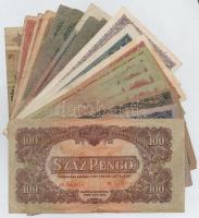 20db-os vegyes magyar korona és pengő bankjegy tétel T:III,III-