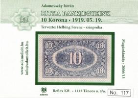 2006 Adamovszky István: Ritka Bankjegyeink. Magánkiadás - 3 db modern motívumlap / Rare Hungarian bank notes - 3 modern motive postcards