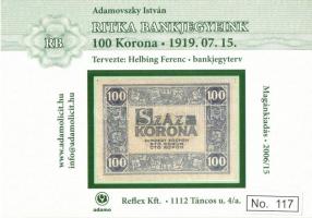 2006 Adamovszky István: Ritka Bankjegyeink. Magánkiadás - 3 db modern motívumlap / Rare Hungarian ba...