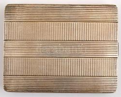 Ezüst (Ag) art deco cigarettatárca, belül aranyozott, jelzett, mesterjeggyel (BK) 11x8 cm, nettó: 18...
