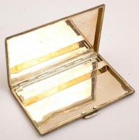 Ezüst (Ag) art deco cigarettatárca, jelzett, 13x8 cm, nettó: 183 g