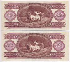1992. 100Ft (2x) sorszámkövetők T:II