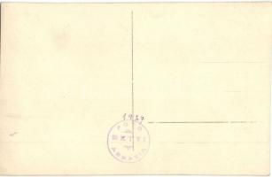 1927 Abbazia, fürdőzők / bathing people. Foto Betti - 5 db régi fotó képeslap / 5 pre-1928 photo pos...