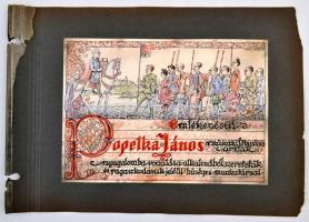 Kónya Zoltán (1891-?): Emlékezésül, Popelka János műszaki főtanácsos úrnak. Vegyes technika, papír, ...