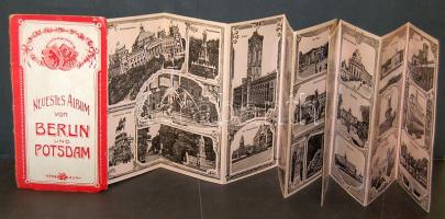 Berlin és Potsdam kihajtjható képes album (hátlap hiányzik)