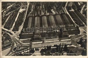 Leipzig, Hauptbahnhof, Fliegeraufnahme / railway station, aerial view