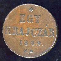 1849NB 1kr T:2/3 kis ph.