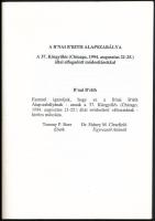 1994 A B'nai B'rith alapszabálya. A 37. közgyülés által elfogadott módosításokkal. Papírkö...